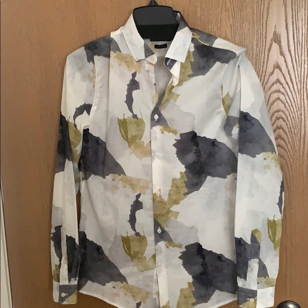 COPY - Zara Man - Designed Shirt - S Size - Slim …